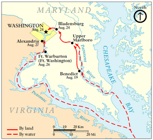 British Advance on Washington, August 1814