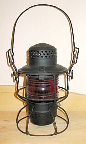 CNW brakeman's kerosene lantern