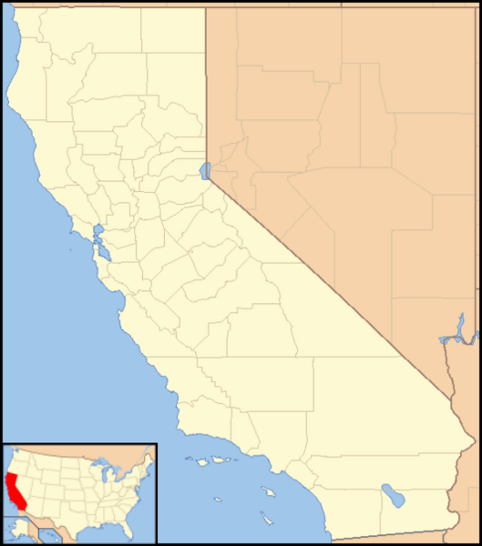 California Locator Map with US