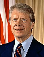 Photographic portrait of Jimmy Carter