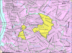 Census Bureau map of Haddon Township, New Jersey