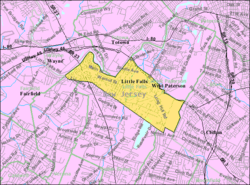 Census Bureau map of Little Falls, New Jersey