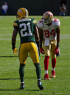 Charles Woodson and Randy Moss - San Francisco vs Green Bay 2012
