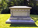 Gravesite of Justice Morrison Waite at Woodlawn Cemetery in Toledo, Ohio