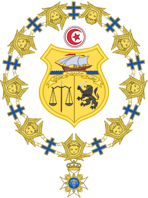 Coat of Arms of Beji Caid Essebsi (Order of the Seraphim)