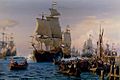 Den hollandske Flaades ankomst på Kjøbenhavns Red i oktober 1658