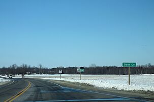 Door County sign on Wisconsin Highway 42