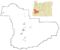Douglas County Oregon Incorporated and Unincorporated areas Winston Highlighted