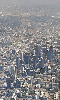 Downtown-Los-Angeles-Aerial-view-from-south-August-2014