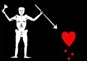 Edward Low Death Skeleton Flag