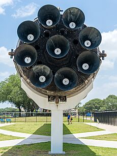 Falcon 9 booster B1035 in Space Center Houston 06
