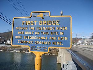 First bridge over Chenango River at Greene NY