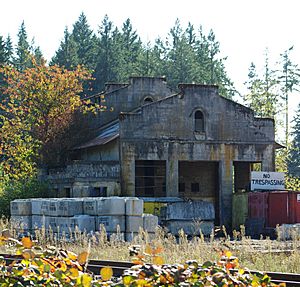 Former railway station front - Tonquin, Oregon