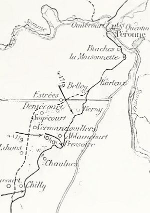 French operations, south bank of the Somme, 1916