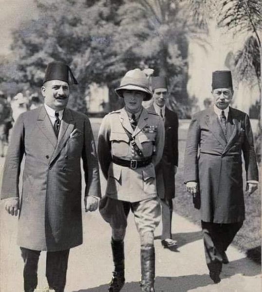 Fuad I of Egypt, Edward VIII, & Mohamed Sa'id Paşa