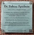 Gedenktafel Thomasiusstr 2 (Moabi) Sabina Spielrein