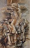 Georges Braque, 1910, Portrait of a Woman, Female Figure (Torso Ženy), oil on canvas, 91 x 61 cm, private collection