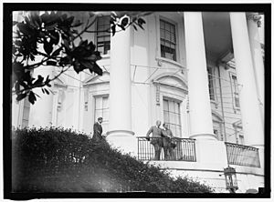 HUGHES, WILLIAM. REP. FROM NEW JERSEY, 1903-1912; SENATOR, 1913-1918. WITH WILSON, WATCHING EGG ROLLING AT WHITE HOUSE LCCN2016864442