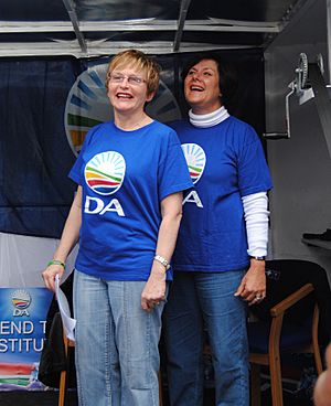 Helen Zille and Gauteng DA leader Janet Semple