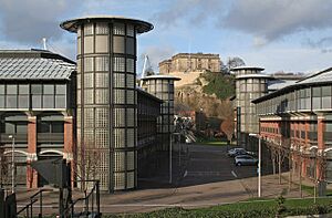 Inland Revenue buildings and Nottingham Castle - geograph.org.uk - 318478