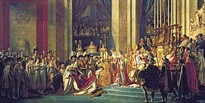 Jacques-Louis David, The Coronation of Napoleon crop