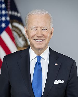 Official portrait of Joe Biden as president of the United States