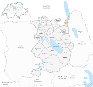 Karte Gemeinde Schwarzenbach 2003