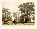 Lithograph of Glamis Castle by T. Picken after G. Cattermole