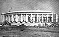 Looking N at Arlington Memorial Amphitheater under construction - spring 1917