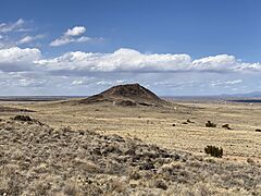Looking toward Vulcan Volcano while on the volcanoes trail, Petroglyph National Monument
