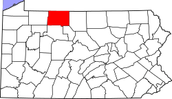 Map of McKean County, Pennsylvania