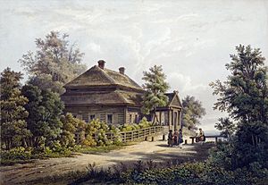 Maračoŭščyna, Kaściuška. Марачоўшчына, Касьцюшка (L. Bichebois, 1848)