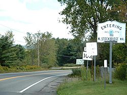 The Massachusetts state line along Route 102