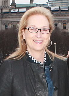 Meryl Streep with the Emersons February 2016 (cropped)