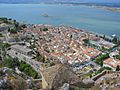Nafplion view from Palamidi castle