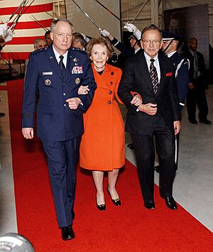 Nancy Reagan at Reagan Missile site crop