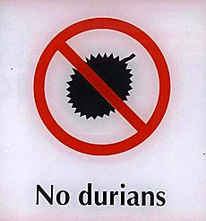 No durians sign
