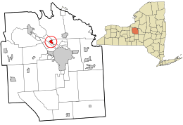 Location in Onondaga County and New York state