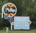 Phillips Wisconsin Welcome Sign