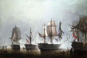 Richard Henry Nibbs (1816-1893) - The Battle of Trafalgar, 21 October 1805 - BHC0555 - Royal Museums Greenwich