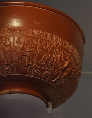 Samian bowl from Inveresk - Museum of Scotland