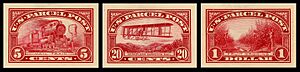 Selected Parcel Post die proofs 1915 issue