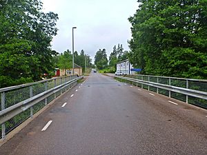 Skeppshult from bridge over the Nissan River