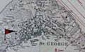 St George's Town and St George's Garrison , Bermuda OS Map Lieut AJ Savage 1901