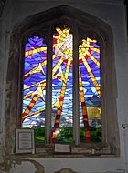 St Marys Church Potton Russell window