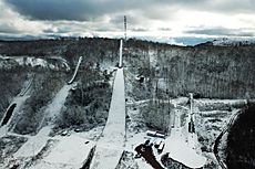 Suicide Hill Ski Jump full view