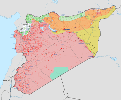 Syrian Civil War map
