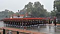 The Jat Regiment marching contingents passes through the Rajpath during the 66th Republic Day Parade 2015, in New Delhi on January 26, 2015