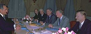 The Shah with Atherton, Sullivan, Vance, Carter and Brzezinski, 1977