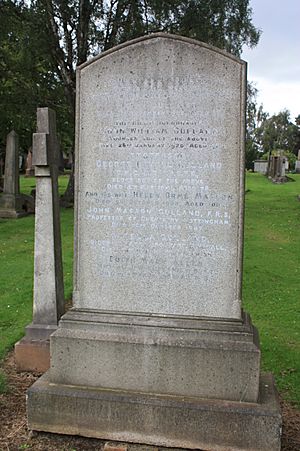 The grave of John Masson Gulland, Grange Cemetery, Edinburgh